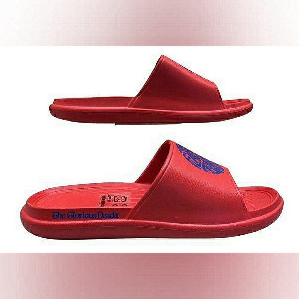 [SOLD] Flatbush Zombies Jupiter Sound Red Slide Sandals - Picture 7 of 15